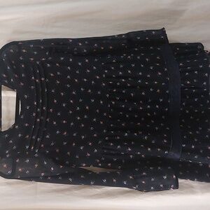 EUCAbercrombie and Kids Girls tiered ruffle sheer long-sleeved dress. Size 11/12